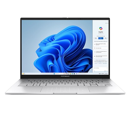 מחשב נייד סדרת זנבוק 14 אינץ' אינטל אולטרה כסוף אסוס Asus UX3405CA-PP257 Zenbook 14 Inch 3K 2880x1800 OLED 120Hz Intel Core Ultra 9 285H 16 Cores 24MB Cache 5.4GHz Intel Arc 32GB DDR5 1TB NVME Free Dos Silver